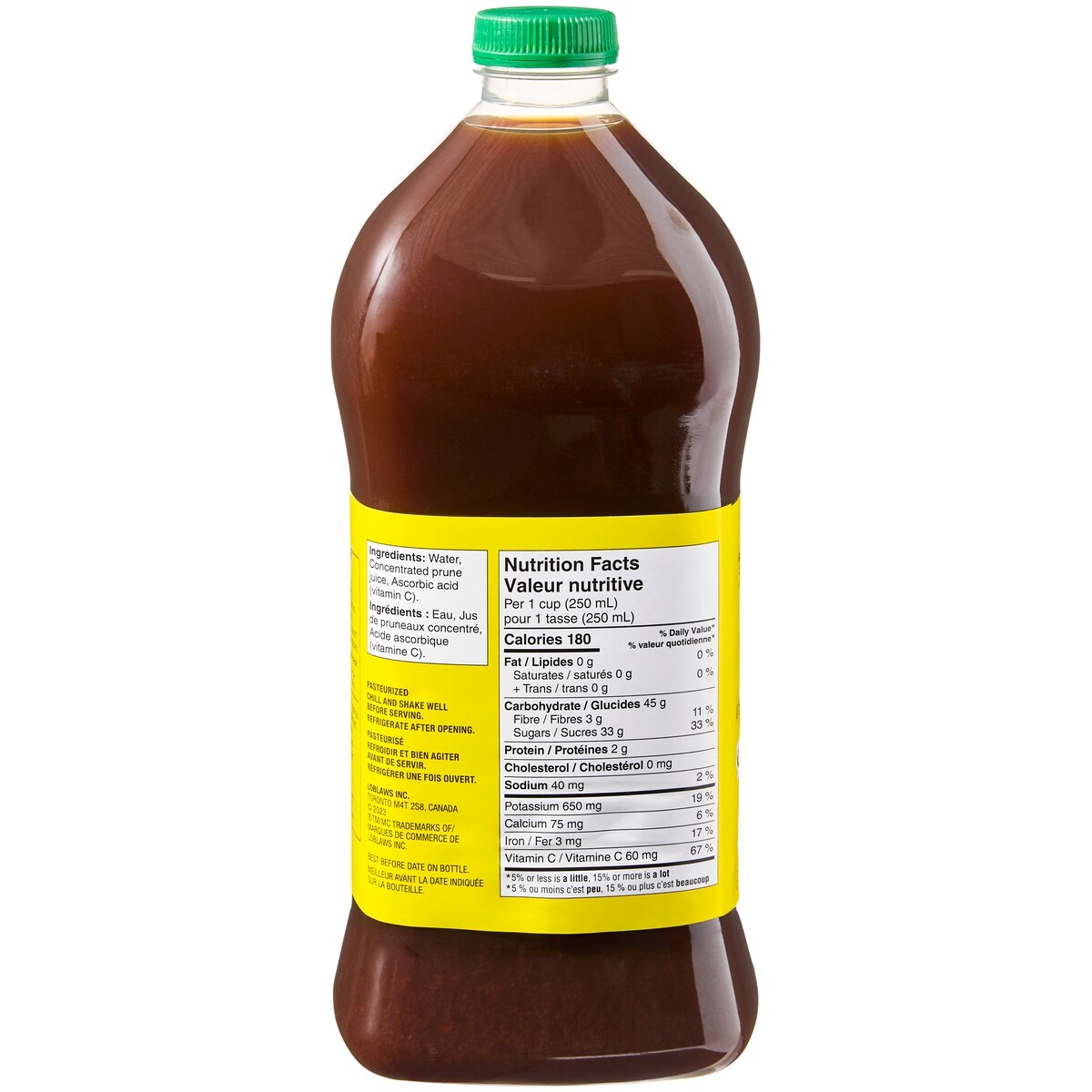 No Name Prune Nectar Unsweetened, 1.36 L