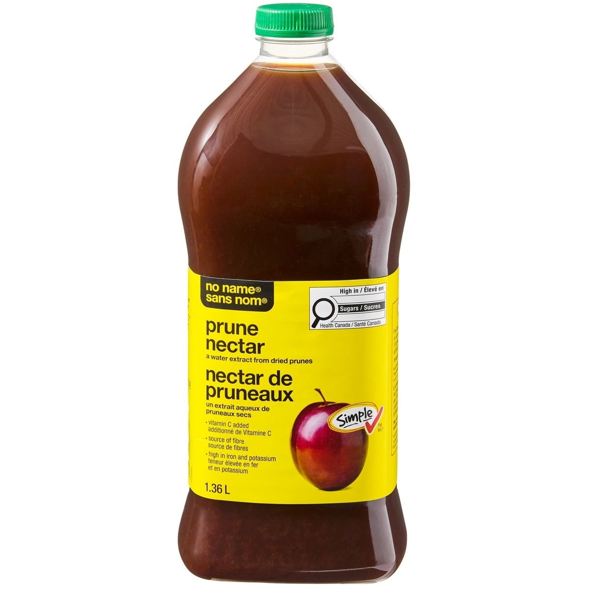 No Name Prune Nectar Unsweetened, 1.36 L