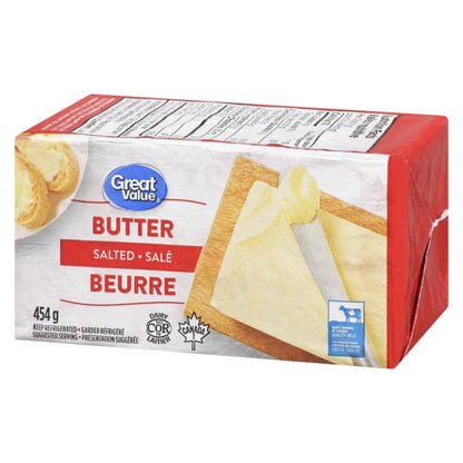 Great Value Salted Butter, 454 g
