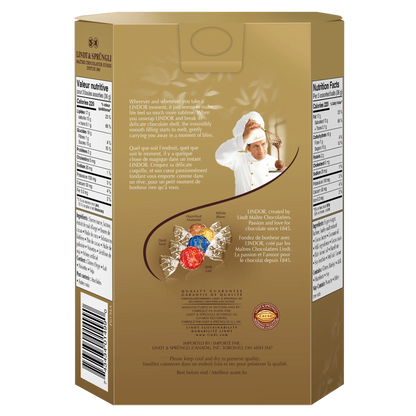 Lindt LINDOR Assorted Chocolate Truffles Cornet Box, 408 g