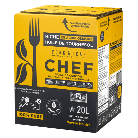 Fork & Leaf High Oleic Sunflower Oil, 20 L