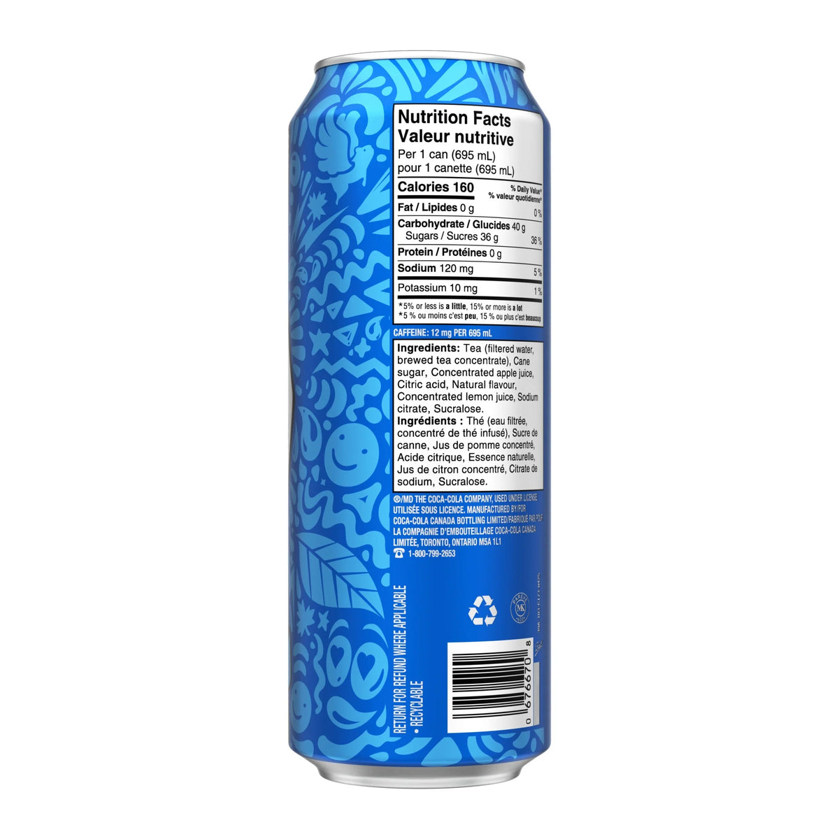 Peace Tea Caddy Shack Iced Tea Can, 695 mL
