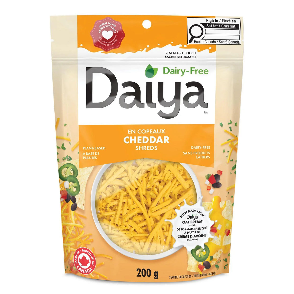 Daiya Cutting Board Cheddar Style Shreds, 200 g