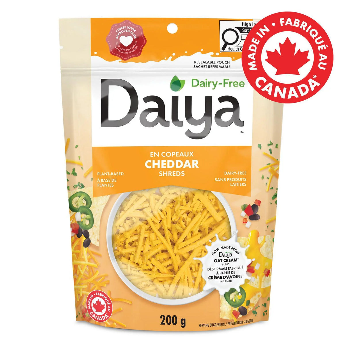 Daiya Cutting Board Cheddar Style Shreds, 200 g
