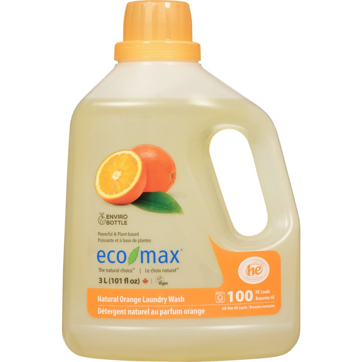 Eco-Max Laundry Wash, Natural Orange, 3 L