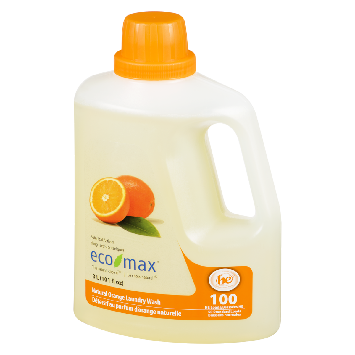 Eco-Max Laundry Wash, Natural Orange, 3 L