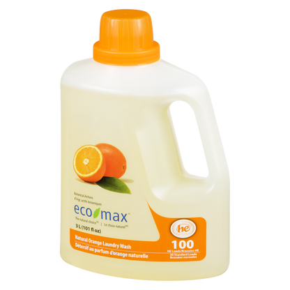 Eco-Max Laundry Wash, Natural Orange, 3 L