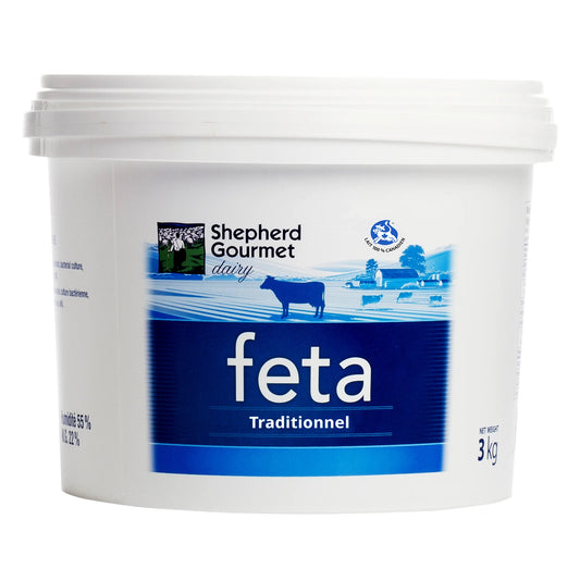 Shepherd Gourmet Dairy Traditional Cow Feta, 3 kg