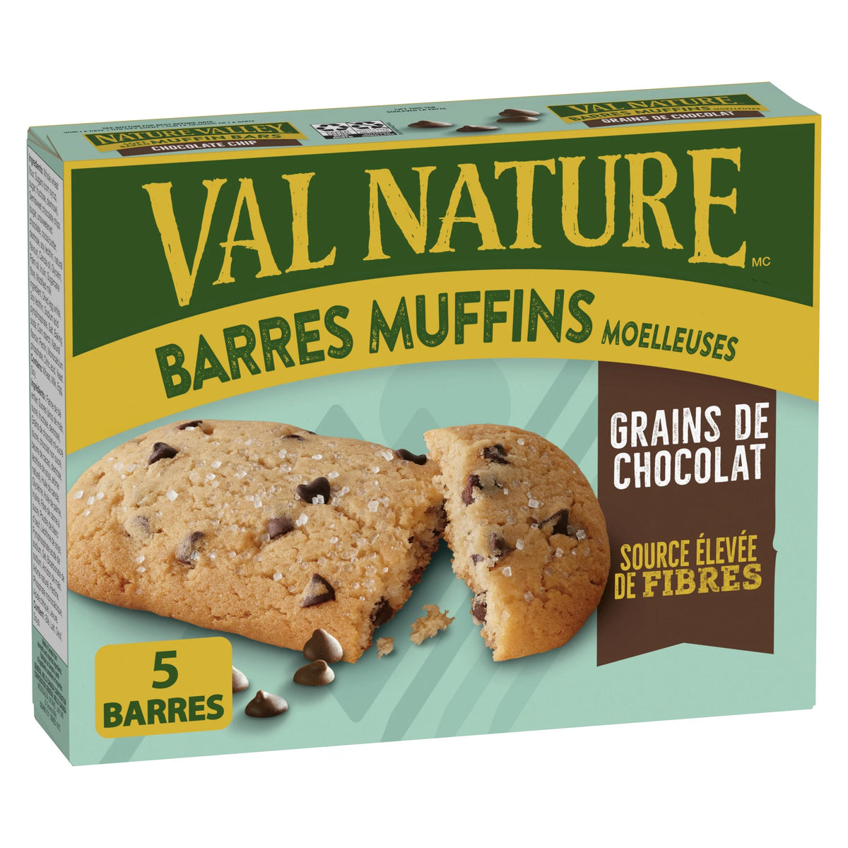 Nature Valley Chocolate Chip Soft Baked Muffin Bars, 5 Bars, 175 g