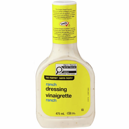 No Name Ranch Salad Dressing, 475 mL
