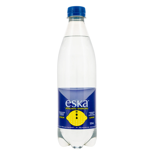 Eska Carbonated Lemon Spring Water, 24 × 500 mL