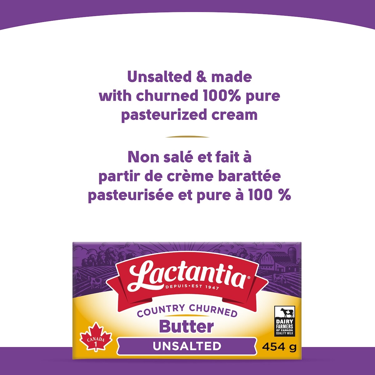 Lactantia Unsalted Butter, 454 g