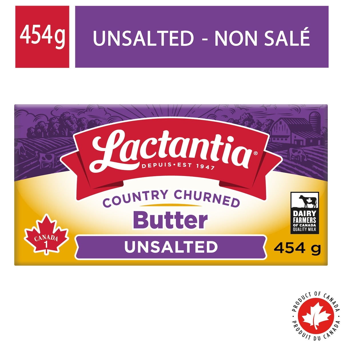 Lactantia Unsalted Butter, 454 g