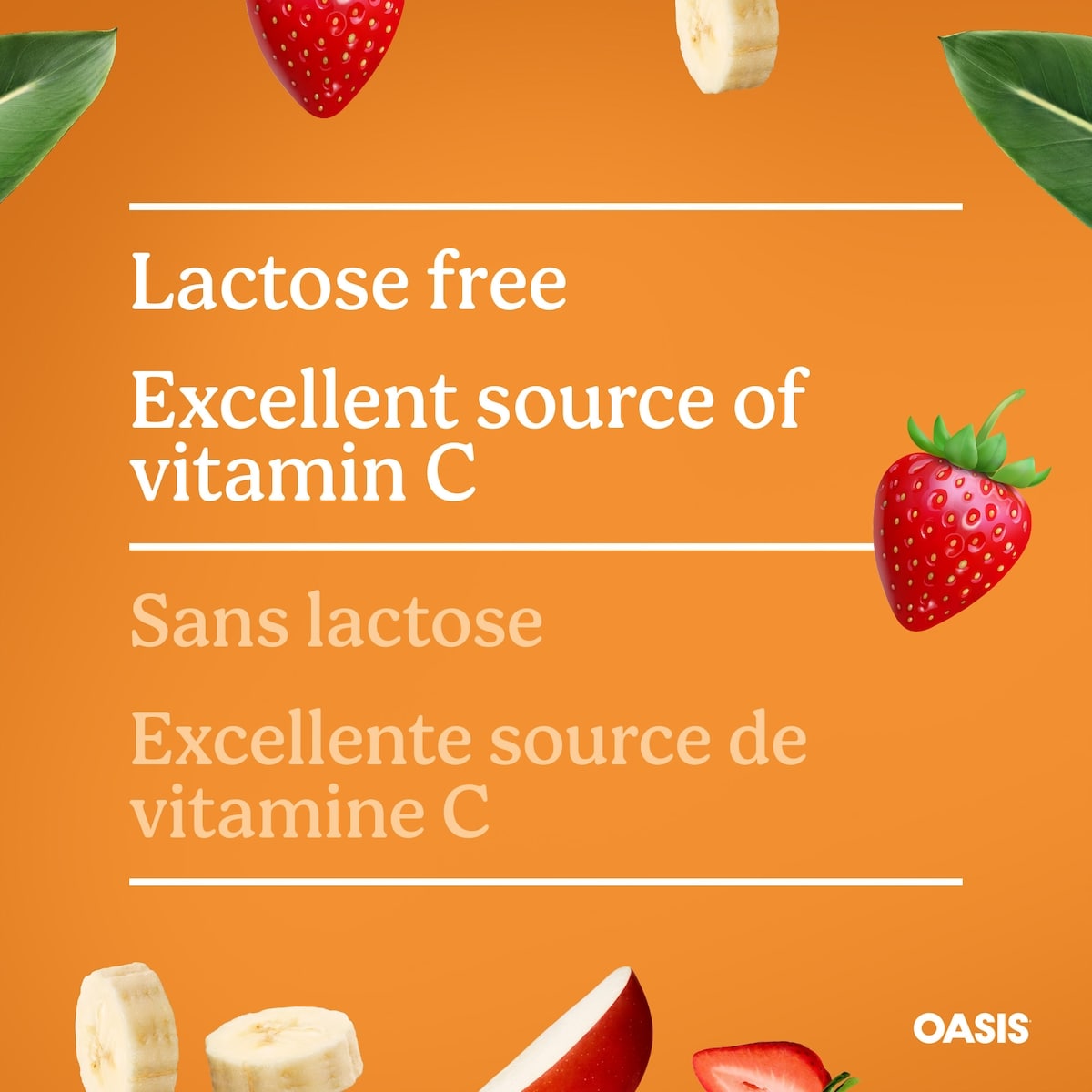 Oasis Smoothie Strawberry Banana, 1.6 L