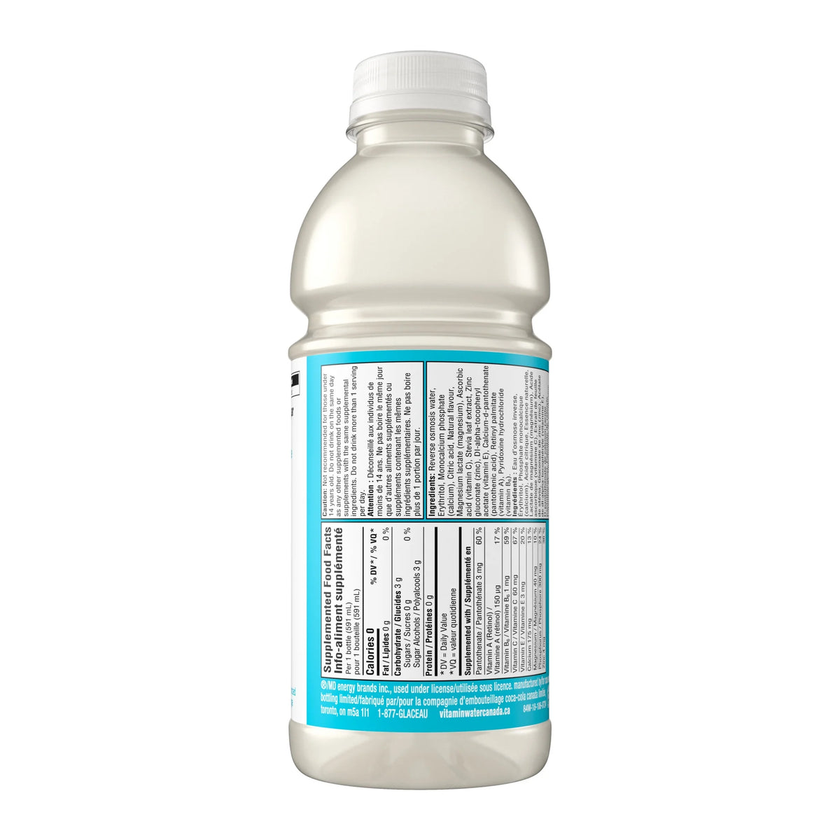 Glaceau Vitaminwater Zero Squeezed Lemonade Water Beverage, 591 mL