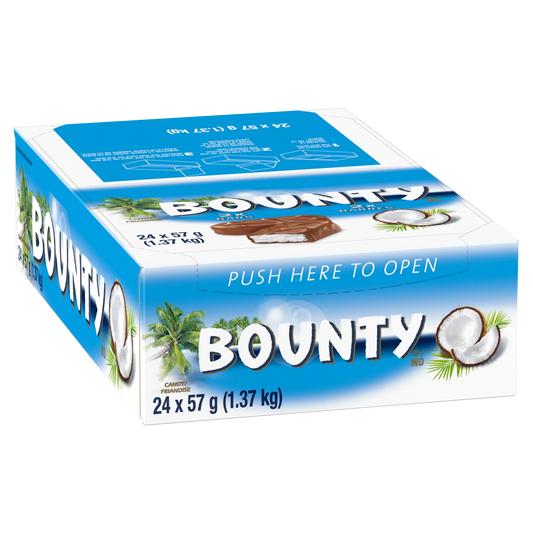 Bounty Chocolate Bars, 24 × 57 g