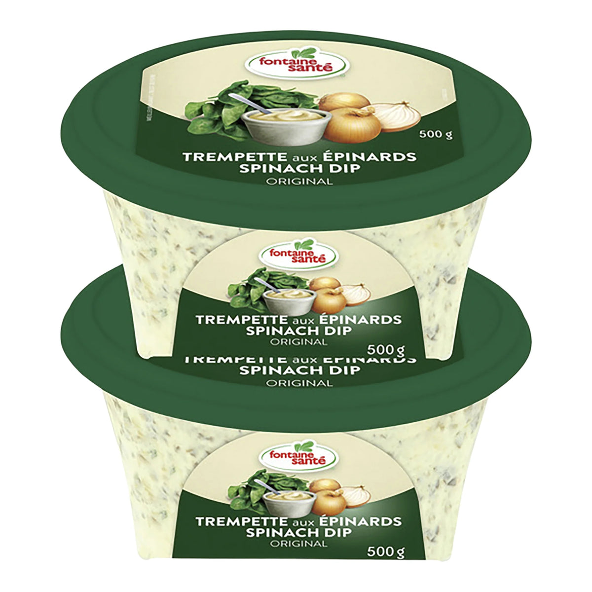 Fontaine Santé Spinach Dip, 2 × 500 g