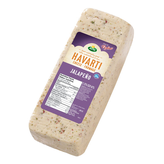 Arla Jalapeño Havarti Cheese, 4.2 kg average weight