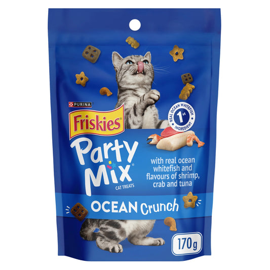 Friskies Party Mix Ocean Crunch Cat Treats, 170 g