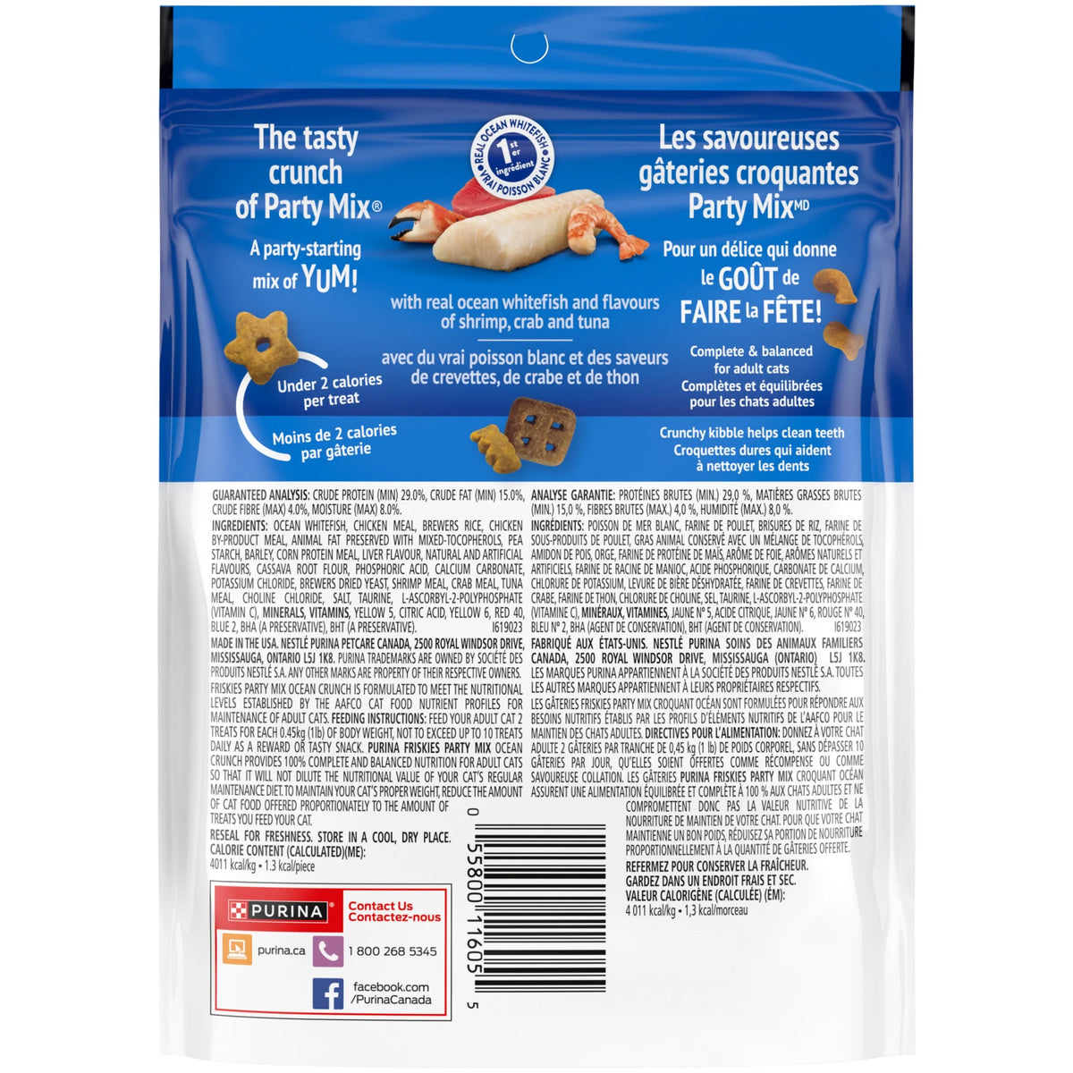 Friskies Party Mix Ocean Crunch Cat Treats, 170 g