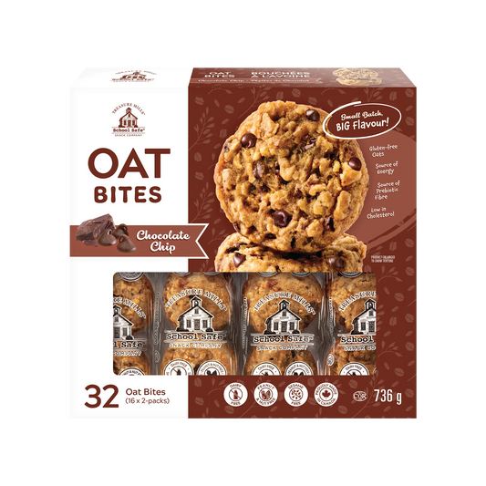 Treasure Mills School Safe Chocolate Chip Oat Bites, 16 × 2 packs