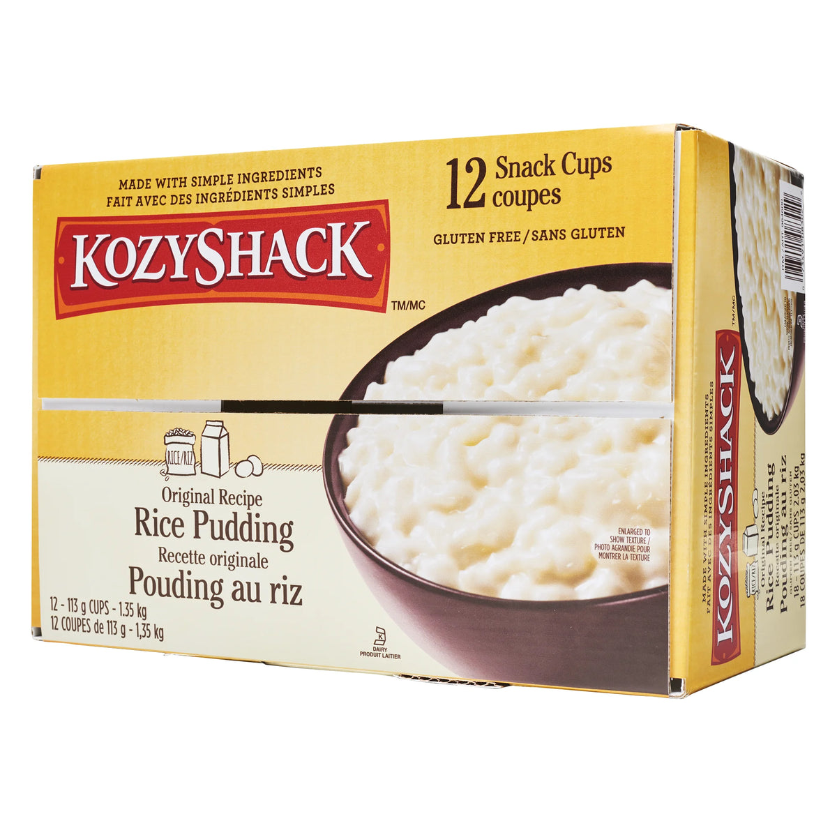 Kozy Shack Original Rice Pudding, 12 × 113 g