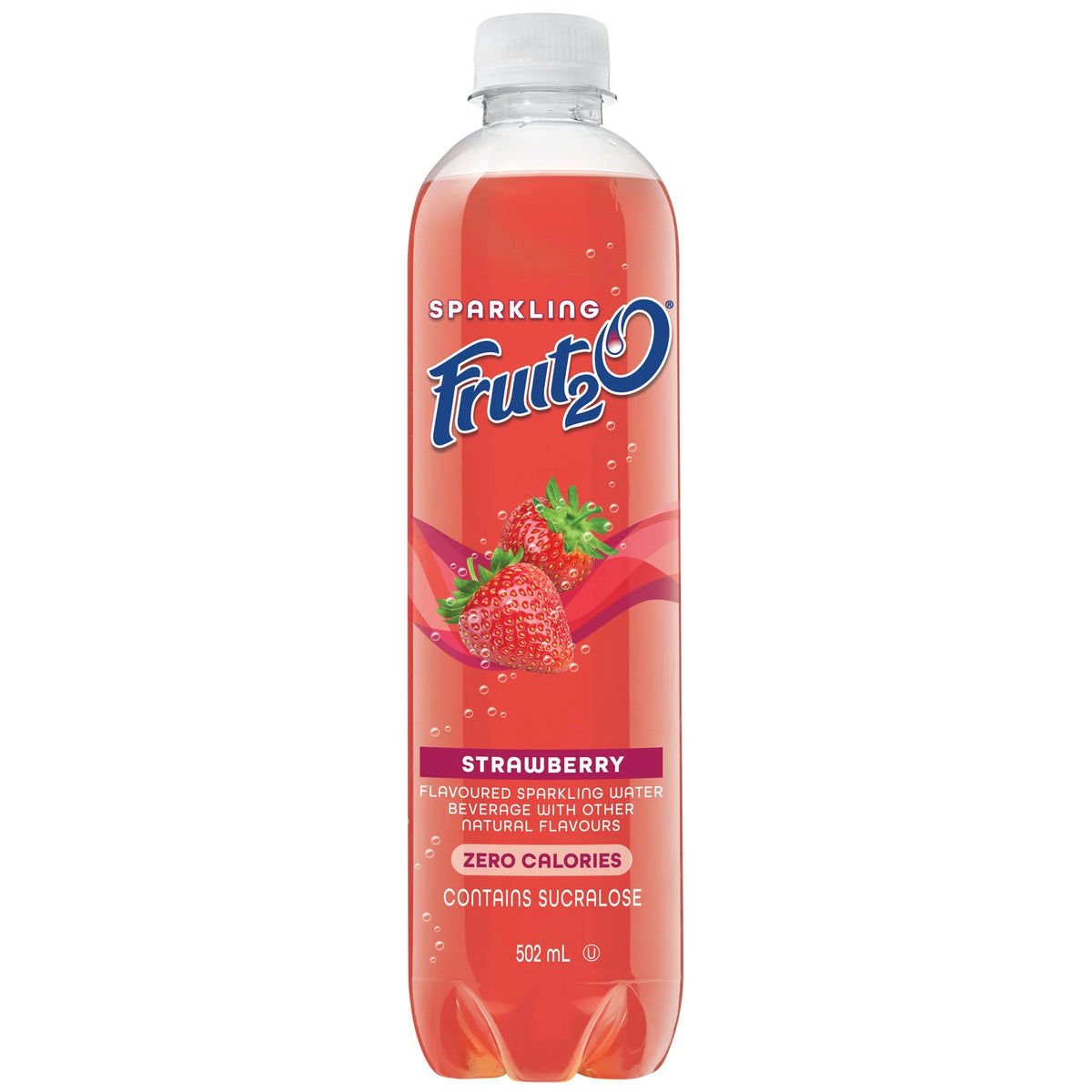 Fruit2O Sparkling Strawberry Drink, 502 mL