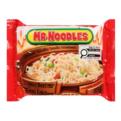 Mr. Noodles Spicy Beef Flavoured Instant Noodles, 85 g