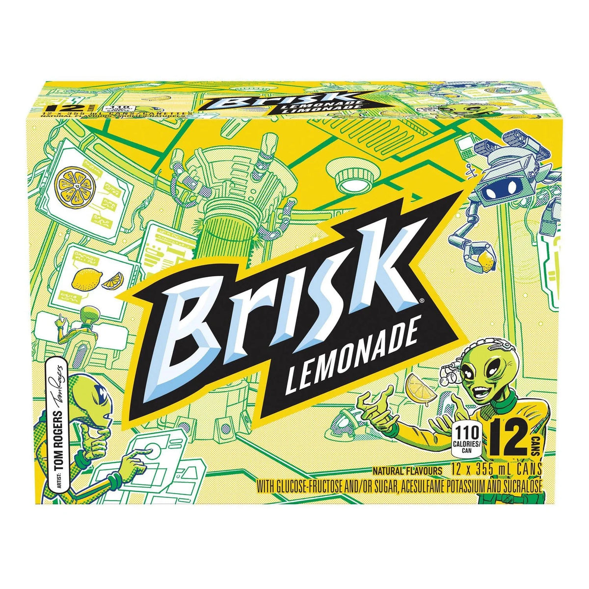 Brisk Lemonade Cans, 12 × 355 mL