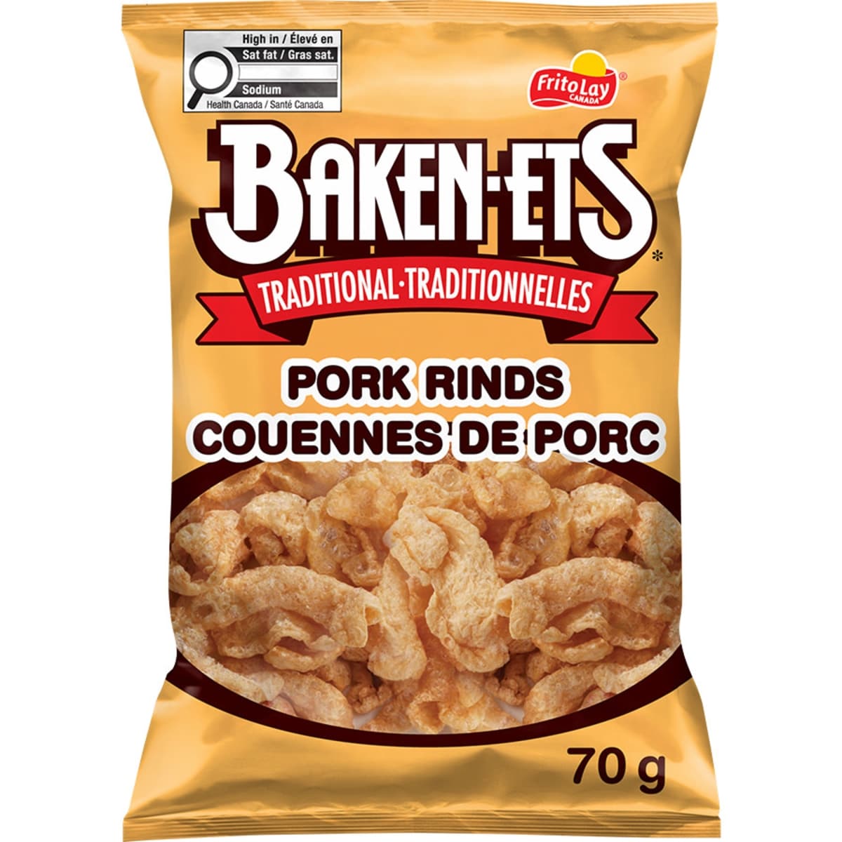 Baken-Ets Traditional Pork Rinds, 70 g