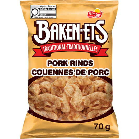 Baken-Ets Traditional Pork Rinds, 70 g