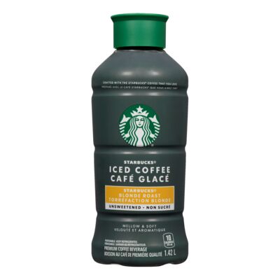 Starbucks Unsweetened Blonde Roast Iced Coffee Beverage, 1.42 L
