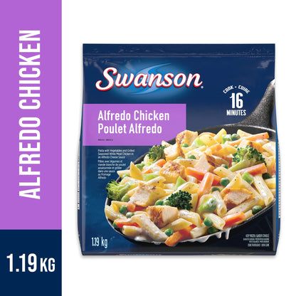 Swanson Alfredo Chicken Frozen Meal, 1.19 kg