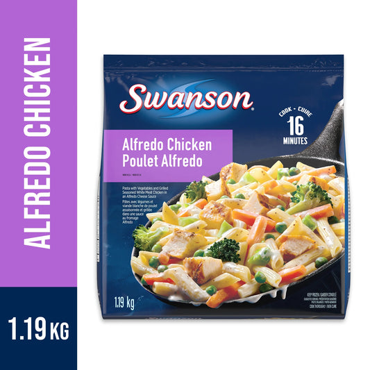 Swanson Alfredo Chicken Frozen Meal, 1.19 kg