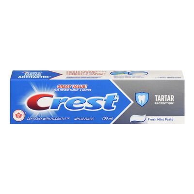 Crest Tartar Control Fresh Mint Toothpaste, 100 mL