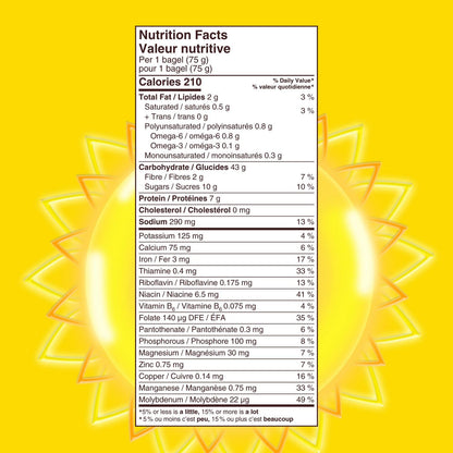 Country Harvest Cinnamon Raisin Bagels, 6 Count, 450 g