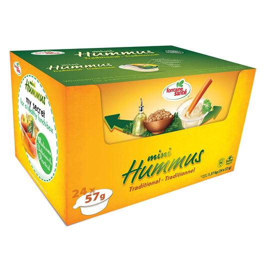 Fontaine Santé Traditional Hummus, 24 × 57 g