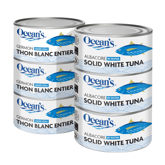 Ocean's Solid White Albacore Tuna in Water, 6 × 184 g