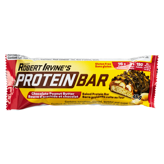 Robert Irvine's Chocolate Peanut Butter Protein Bars, 18 bars, 828 g
