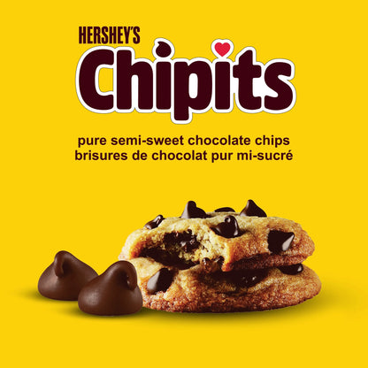 HERSHEY'S CHIPITS Semi-Sweet Chocolate Chips, 270 g