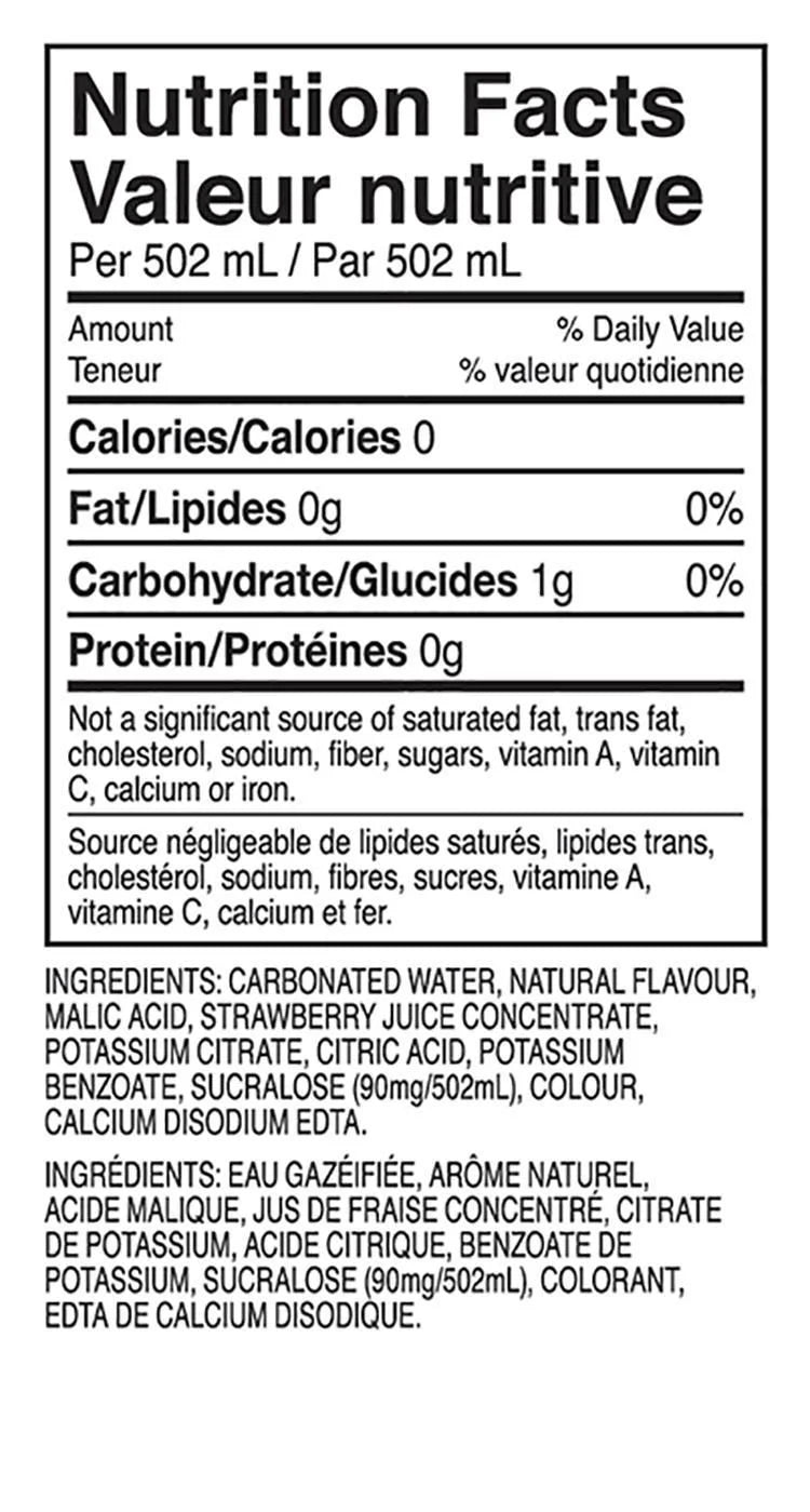 Fruit2O Sparkling Mixed Berry Drink, 502 mL