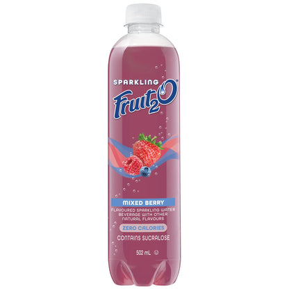 Fruit2O Sparkling Mixed Berry Drink, 502 mL