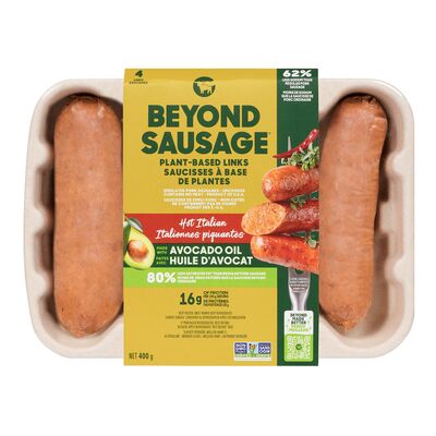 Beyond Meat Frozen Plant-Based Hot Italian Sausages, 400 g