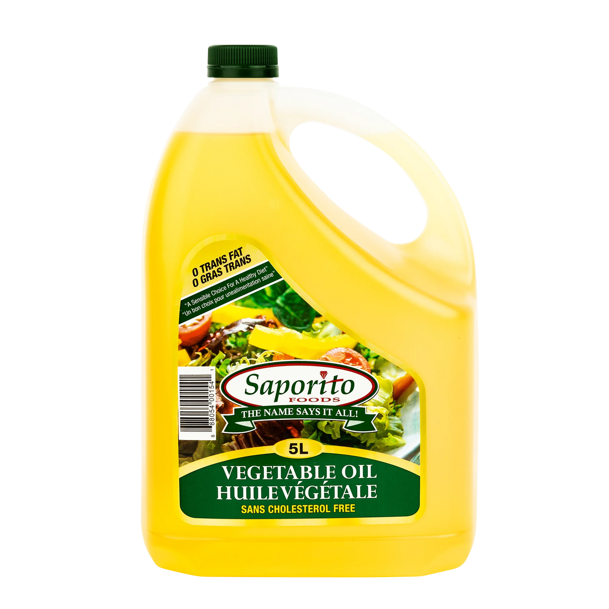 Saporito Vegetable Oil, 5 L