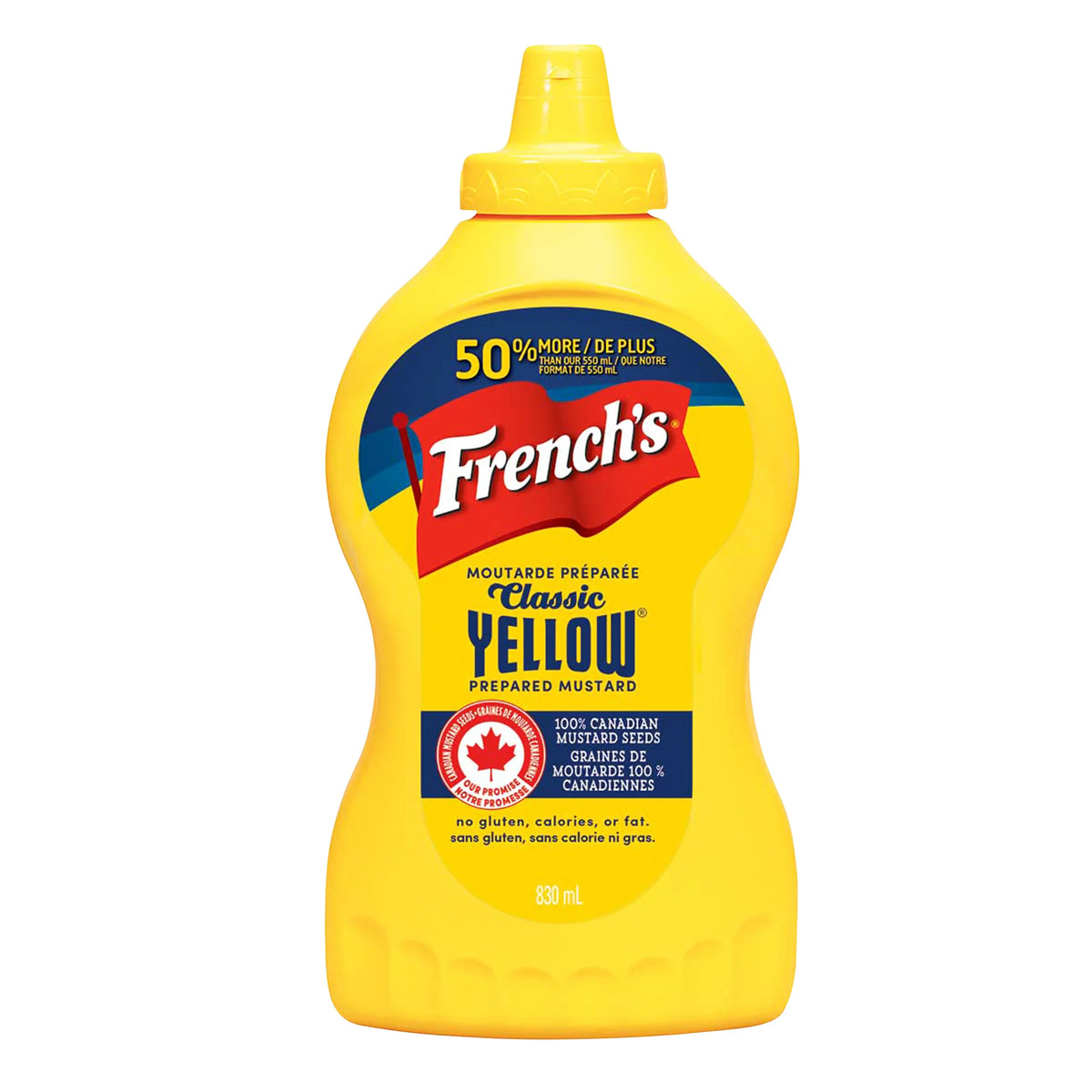 French's Yellow Mustard, 2 × 830 mL