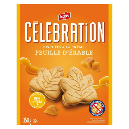 Celebration Maple Leaf Creme Cookies, 350 g