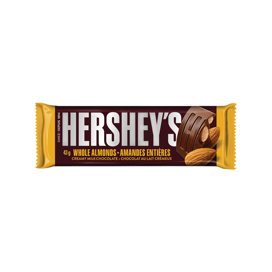 Hershey's Almond Chocolate Bars, 36 × 43 g