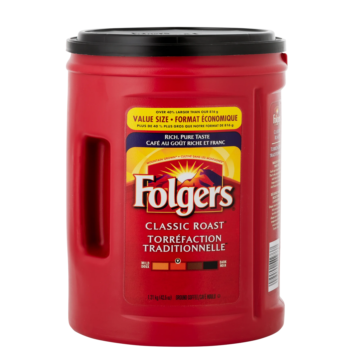 Folgers Classic Roast Ground Coffee, 1.21 kg
