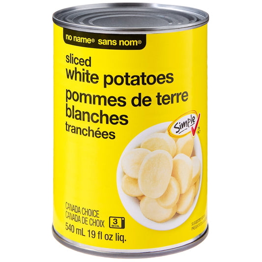 No Name Sliced White Potatoes, 540 mL
