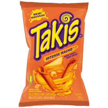 Takis Intense Nacho Rolled Tortilla Chips, 260 g